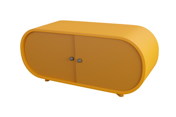 A wooden table with drawers inside for home interior design