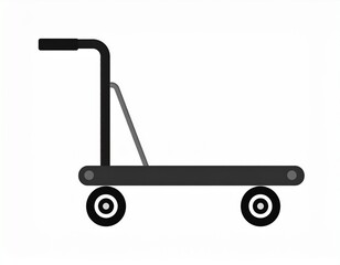 Simple dolly illustration on a clean white background