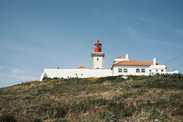 coast, architecture, lighthouse, sky, house,