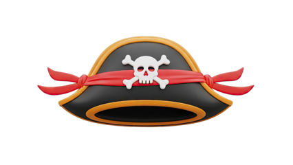 Pirate Hat with Skull and Crossbones