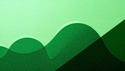 Minimalist green layered topographic shapes with dotted texture