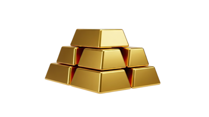 Stack of Shiny Gold Bars