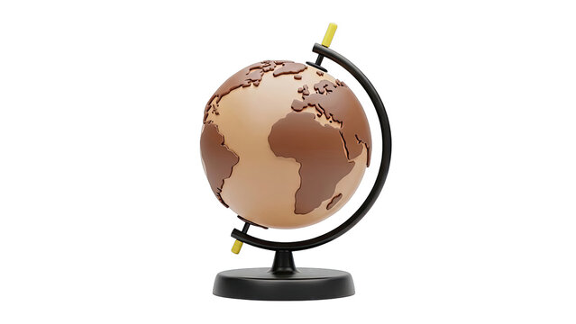 Stylized Globe on Stand - Powered by Adobe