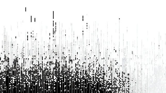 Abstract Digital Sound Wave Pixel Art equalizer - Powered by Adobe