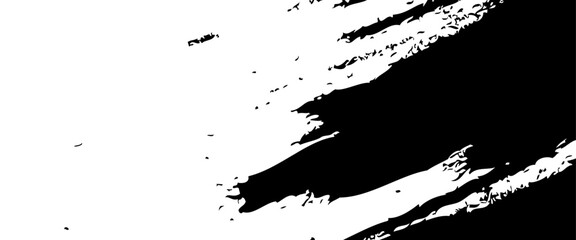 brush strokes texture rough black and white scratches for wallpaper. suit for dirt banner, cover, poster, flyer, background, ads, paint splatter, watercolor design. Vector illustration