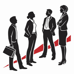 business woman silhouette