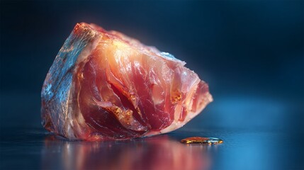 a chunk of preserved fish meat