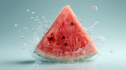 slice of red watermelon