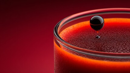 close up glass of juice