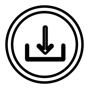 vector web button donwload icon