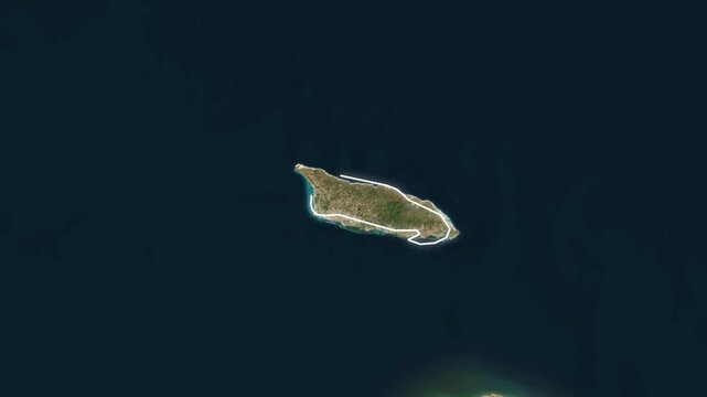 Aruba Country Map with Flag Animation 1080p