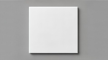 Fototapeta premium A white square on a gray background.