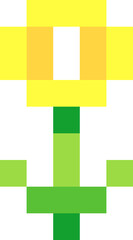 SImple Pixelated Flower Illustration