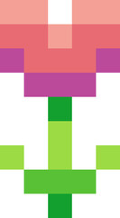SImple Pixelated Flower Illustration