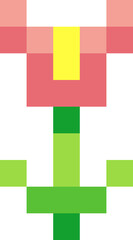 SImple Pixelated Flower Illustration