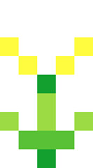 SImple Pixelated Flower Illustration