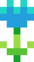 SImple Pixelated Flower Illustration