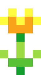 SImple Pixelated Flower Illustration