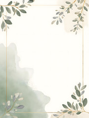 floral background with frame