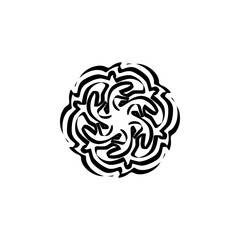 vector sketch of a rose