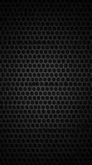 Naklejka premium Hexagonal metal grid pattern with a dark vignette effect, creating depth and texture