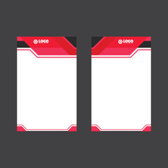 Minimal id cards template concept 4.eps