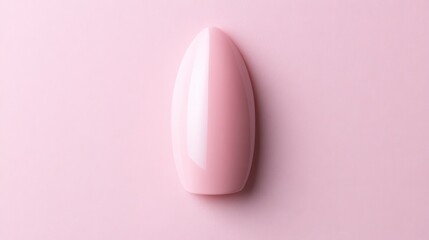 Smooth Light Pink Nail Polish on Minimalist Pink Background