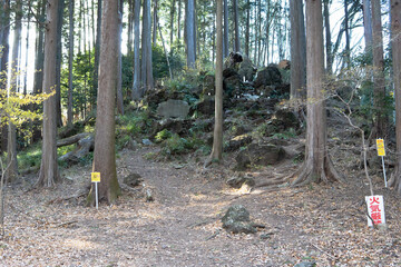 日本：大平山／修験道の祖と言われる役行者像がある山【首都圏自然歩道】埼玉県越生町・1月