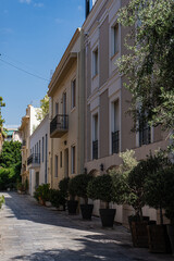 Fototapeta premium Narrow street of Palka area in Athens, Greece
