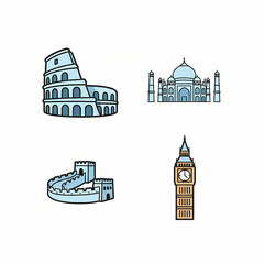 Chibi World Cultural Heritage Icon Collection