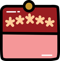 5 star rating with outline illustration