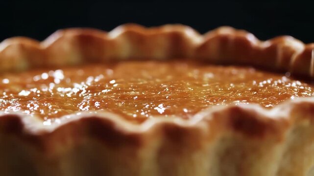 pie with chocolate and nuts