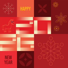 Year of the horse postcard