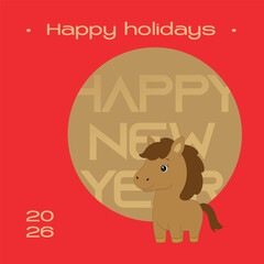 Happy chinese new year poster