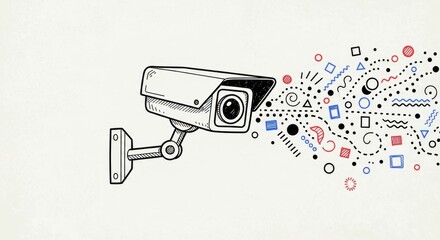 Security Camera Capturing Abstract Data Stream