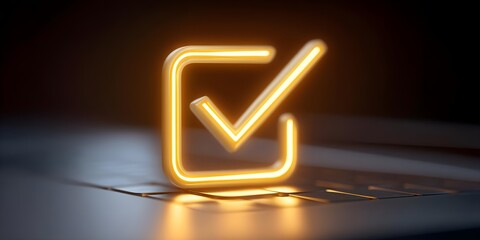 Online survey concept, Check digital questionnaire on laptop screen for satisfaction with document, check, satisfaction, approval, survey, management