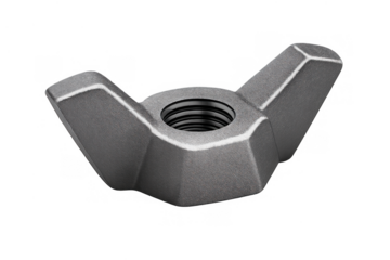 Wingnut providing secure fastening for construction, industrial, and diy projects, showing robust metal hardware component