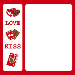Valentine's Day Chocolate Theme Note Paper Template