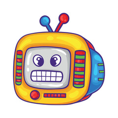 illustration art hand drawn cute television character design