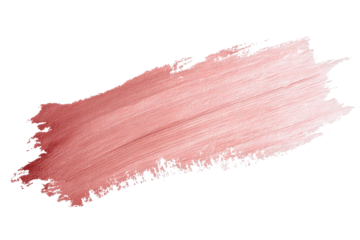 Pink-red paint smear. Brush stroke texture on black background