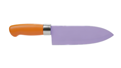 Orange and Purple Kitchen Knife
