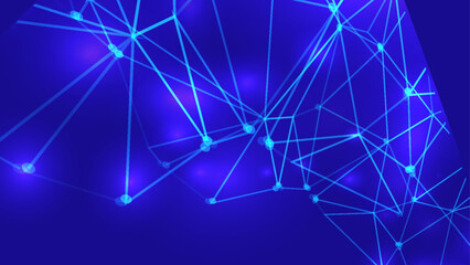 Vektor Abstract Network Technology Background, Modern.