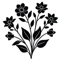 yellow flower decor vector