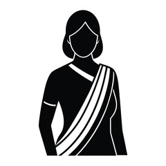 woman saree vector