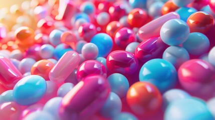 Healthcare Abstract With Soft Rounded Shapes And Depth 