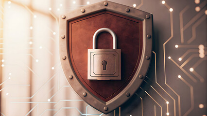 Secure digital shield with lock