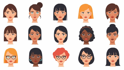 Diverse Womens Faces - A Collection of Unique Portraits.