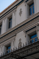 Beautiful architecture of Athens historical downtown