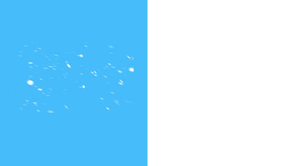 Realistic falling snow overlay with a blue sky and black background adds a winter wonderland feel to your projects and evokes holiday magic