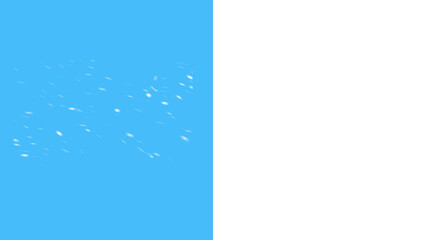 Subtle snowfall effect on a vivid blue backdrop transitioning to a sleek black setting, perfect for...